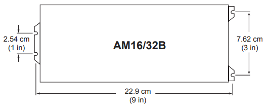 Kích thước Multiplexer AM16/32B