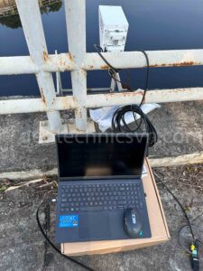 Kết nối bộ thiết bị đo vậ tốc mực nước lưu lượng Geolux RSS-2-300 WL và máy tính