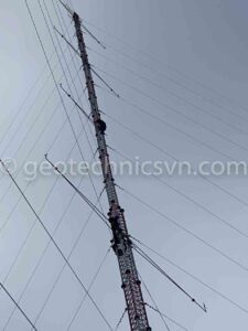 Lắp đặt cột đo gió 150m tại Phì Nhừ, Điện Biên