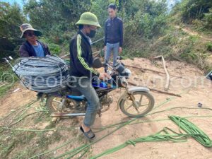 Vận chuyển cáp thép cột đo gió